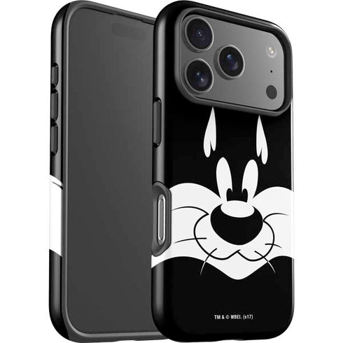 Looney Tunes Sylvester the Cat Black and White iPhone 17 Pro Impact Case