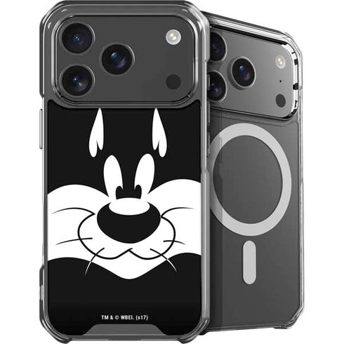 Looney Tunes Sylvester the Cat Black and White iPhone 18 Pro Max MagSafe Case