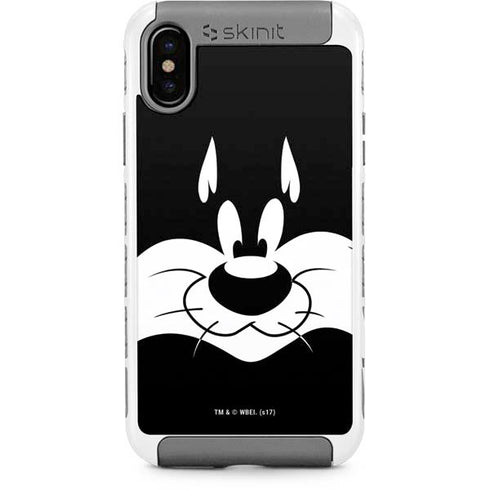 Looney Tunes Sylvester the Cat Black and White iPhone Cases