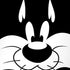 Looney Tunes Sylvester the Cat Black and White iPhone XS Skin