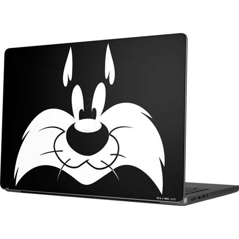 Looney Tunes Sylvester the Cat Black and White Apple MacBook Pro 14-inch Skin