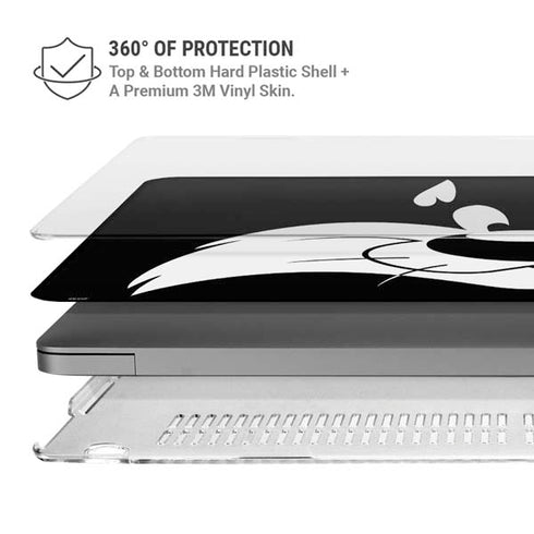 Looney Tunes Sylvester the Cat Black and White MacBook Cases