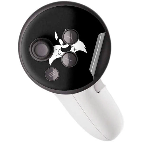 Looney Tunes Sylvester the Cat Black and White Meta Quest 3S Skin
