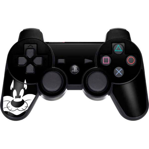 Looney Tunes Sylvester the Cat Black and White PS3 Dual Shock wireless controller Skin