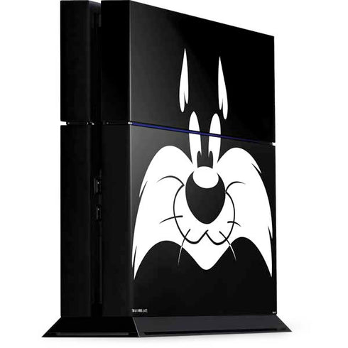 Looney Tunes Sylvester the Cat Black and White PlayStation PS4 Skins