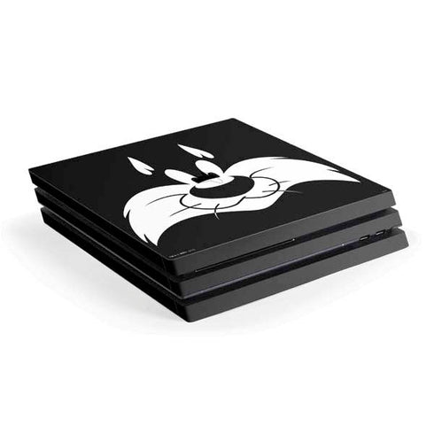 Looney Tunes Sylvester the Cat Black and White PlayStation PS4 Skins