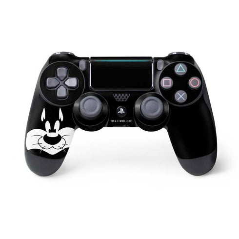 Looney Tunes Sylvester the Cat Black and White PS4 Pro/Slim Controller Skin