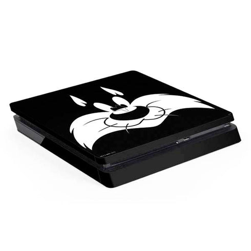 Looney Tunes Sylvester the Cat Black and White PS4 Slim Skin