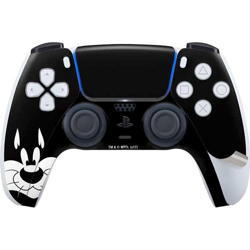 Looney Tunes Sylvester the Cat Black and White PS5 Pro Disk Bundle Skin