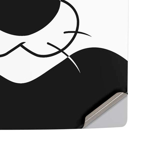 Looney Tunes Sylvester the Cat Black and White PS5 Pro Disk Console Skin