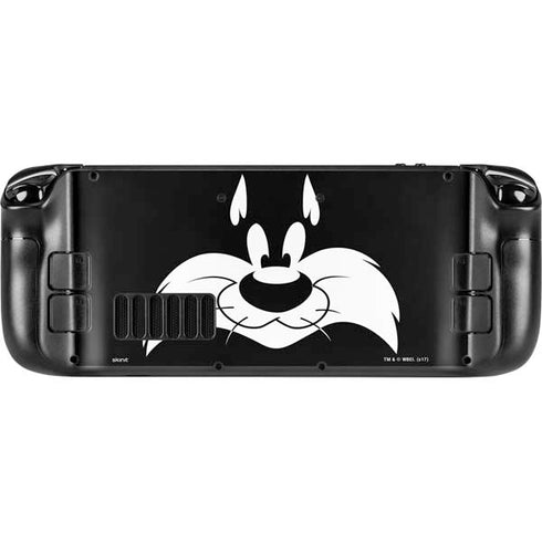 Looney Tunes Sylvester the Cat Black and White Steam Deck Handheld Gaming Computer Skin
