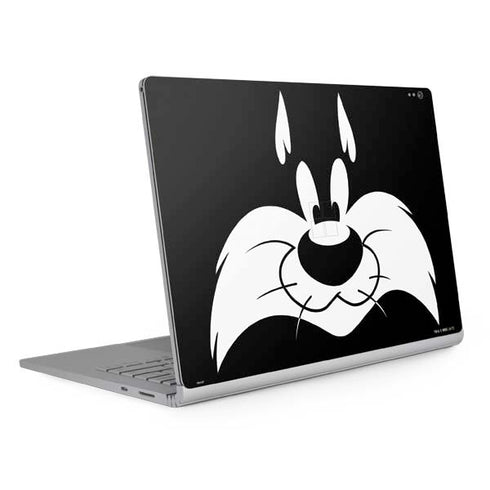 Looney Tunes Sylvester the Cat Black and White Surface Book 2 13.5in Skin