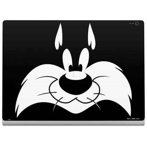 Looney Tunes Sylvester the Cat Black and White Surface Book 2 13.5in Skin