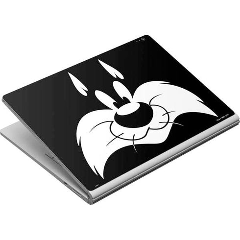 Looney Tunes Sylvester the Cat Black and White Surface Book Skin