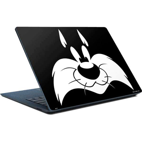 Looney Tunes Sylvester the Cat Black and White Surface Laptop Skin