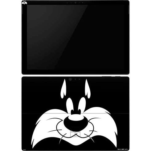 Looney Tunes Sylvester the Cat Black and White Surface Pro 6 Skin