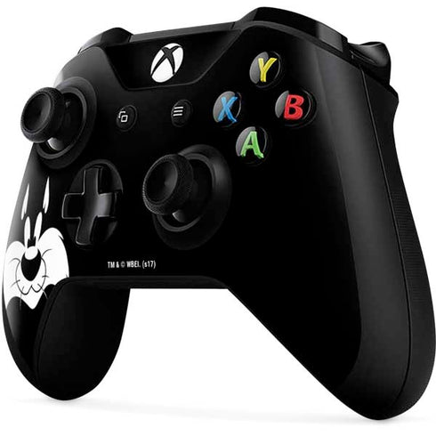 Looney Tunes Sylvester the Cat Black and White Xbox One X Controller Skin