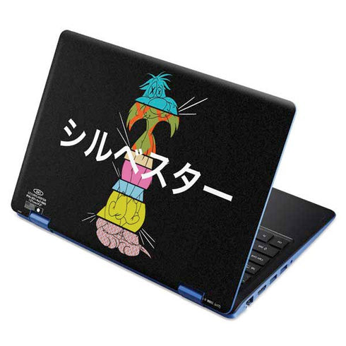 Looney Tunes Sylvester the Cat Sliced Juxtapose Aspire R11 11.6in Skin