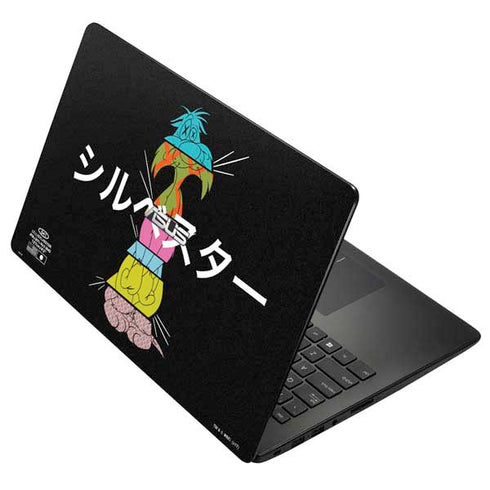 Looney Tunes Sylvester the Cat Sliced Juxtapose Asus X502CA 15.6 Skin