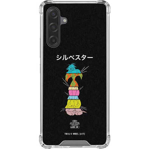 Looney Tunes Sylvester the Cat Sliced Juxtapose Galaxy A17 Clear Case