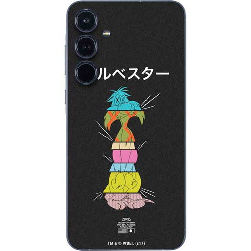 Looney Tunes Sylvester the Cat Sliced Juxtapose Galaxy A55 5G Skin