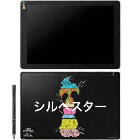 Looney Tunes Sylvester the Cat Sliced Juxtapose Galaxy Book 12in Skin
