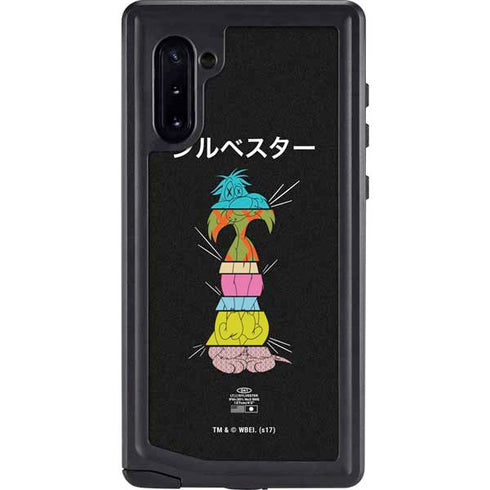 Looney Tunes Sylvester the Cat Sliced Juxtapose Galaxy Cases