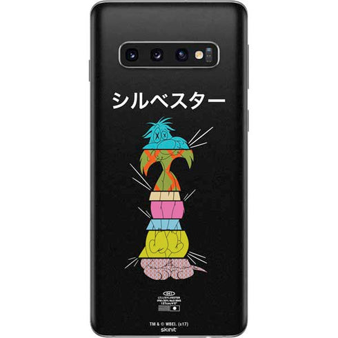 Looney Tunes Sylvester the Cat Sliced Juxtapose Galaxy S10 Skin