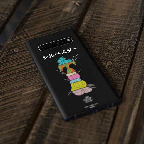 Looney Tunes Sylvester the Cat Sliced Juxtapose Galaxy S10 Skin