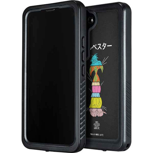 Looney Tunes Sylvester the Cat Sliced Juxtapose Galaxy S24 Waterproof Case