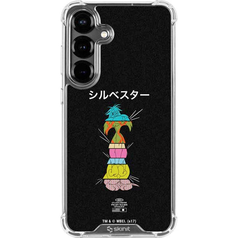 Looney Tunes Sylvester the Cat Sliced Juxtapose Galaxy S26 Plus Clear Case