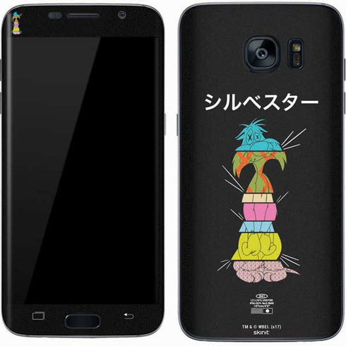 Looney Tunes Sylvester the Cat Sliced Juxtapose Galaxy S7 Skin