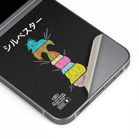 Looney Tunes Sylvester the Cat Sliced Juxtapose Galaxy Z Flip6 Skin