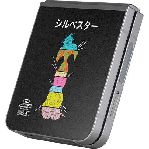 Looney Tunes Sylvester the Cat Sliced Juxtapose Galaxy Z Flip6 Skin