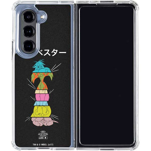 Looney Tunes Sylvester the Cat Sliced Juxtapose Galaxy Z Fold5 5G Clear Case