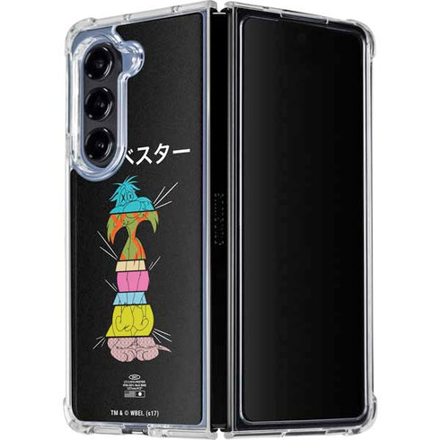 Looney Tunes Sylvester the Cat Sliced Juxtapose Galaxy Z Fold5 5G Clear Case