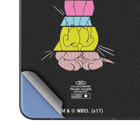 Looney Tunes Sylvester the Cat Sliced Juxtapose Galaxy Z Fold5 5G Skin
