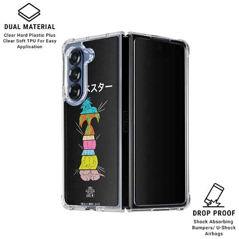 Looney Tunes Sylvester the Cat Sliced Juxtapose Galaxy Z Fold6 Clear Case