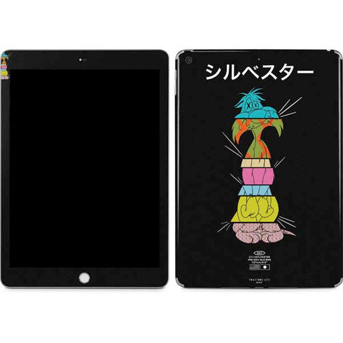 Looney Tunes Sylvester the Cat Sliced Juxtapose Apple iPad Skin