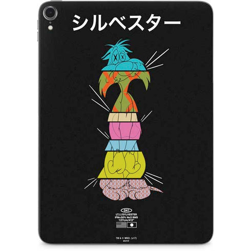 Looney Tunes Sylvester the Cat Sliced Juxtapose Apple iPad Pro Skin