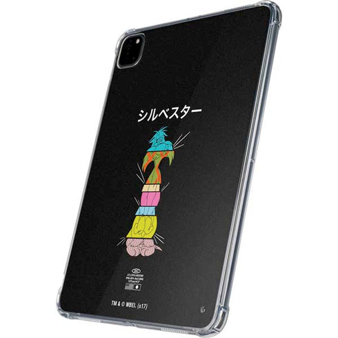 Looney Tunes Sylvester the Cat Sliced Juxtapose iPad Pro 11in (2024) Clear Case