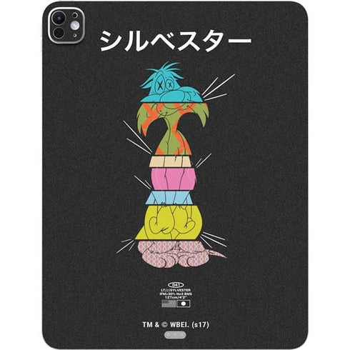 Looney Tunes Sylvester the Cat Sliced Juxtapose iPad Pro 13in M4 (2024) Skin