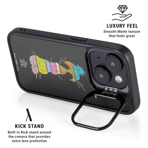 Looney Tunes Sylvester the Cat Sliced Juxtapose iPhone 13 Kickstand Case