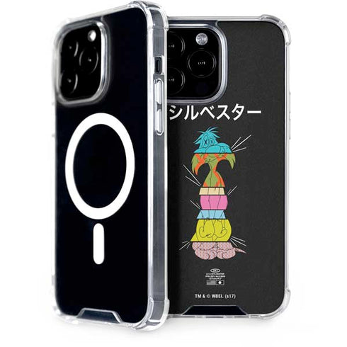 Looney Tunes Sylvester the Cat Sliced Juxtapose iPhone Cases