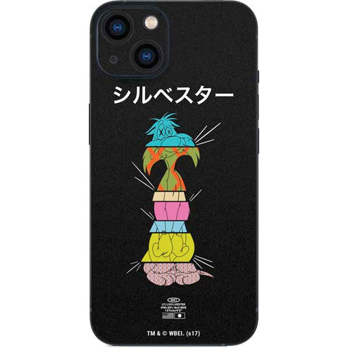 Looney Tunes Sylvester the Cat Sliced Juxtapose iPhone Skins