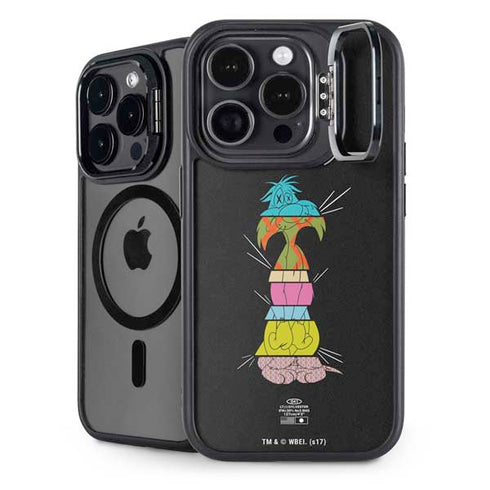 Looney Tunes Sylvester the Cat Sliced Juxtapose iPhone 15 Pro Max Kickstand Case