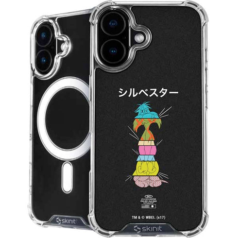 Looney Tunes Sylvester the Cat Sliced Juxtapose iPhone 16 MagSafe Case
