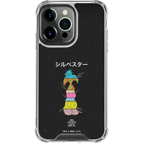 Looney Tunes Sylvester the Cat Sliced Juxtapose iPhone 16 Pro Clear Case