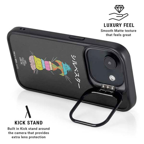 Looney Tunes Sylvester the Cat Sliced Juxtapose iPhone 16e Kickstand Case