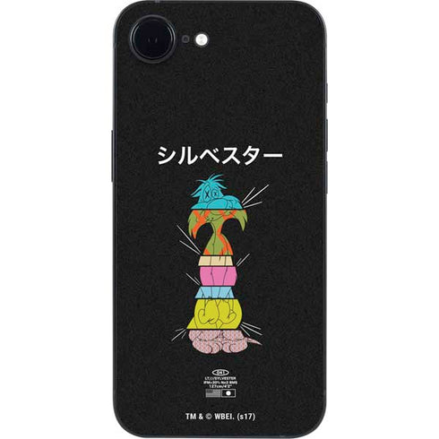 Looney Tunes Sylvester the Cat Sliced Juxtapose iPhone 16e Skin